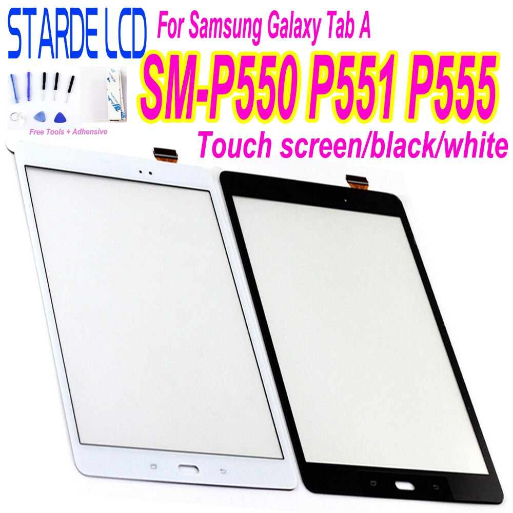 AAA+ TouchScreen For Samsung Galaxy Tab A SM-P550 P550 P551 P555 9.7" Touch Screen Panel Digitizer Sensor Lcd Front Glass