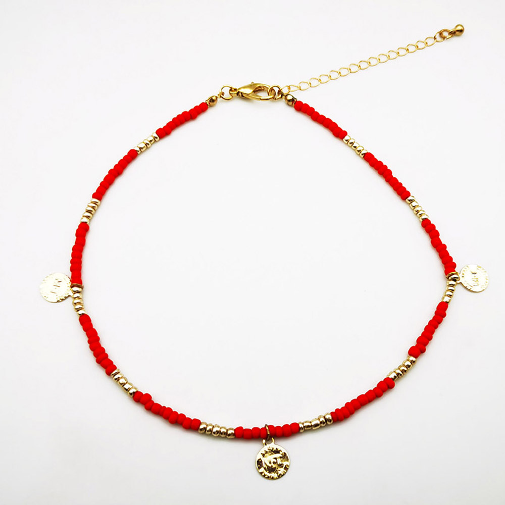 Collar con colgante de cuentas hecho a mano de varias capas, Gargantilla de amor de corazón de estrella de mar étnica, joyería de playa, de Bisutería: Color acero