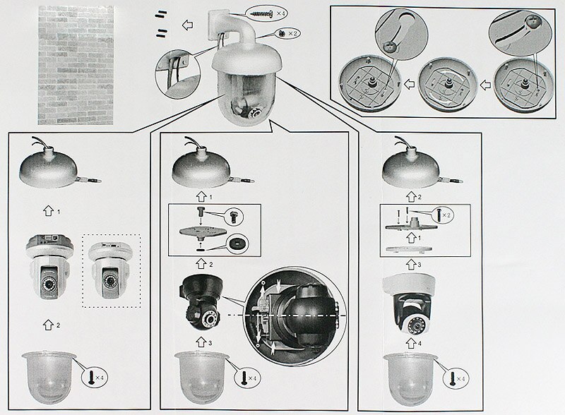 For CCTV IP Pan Tilt Camera Outdoor Waterproof Dome Housing Enclosure