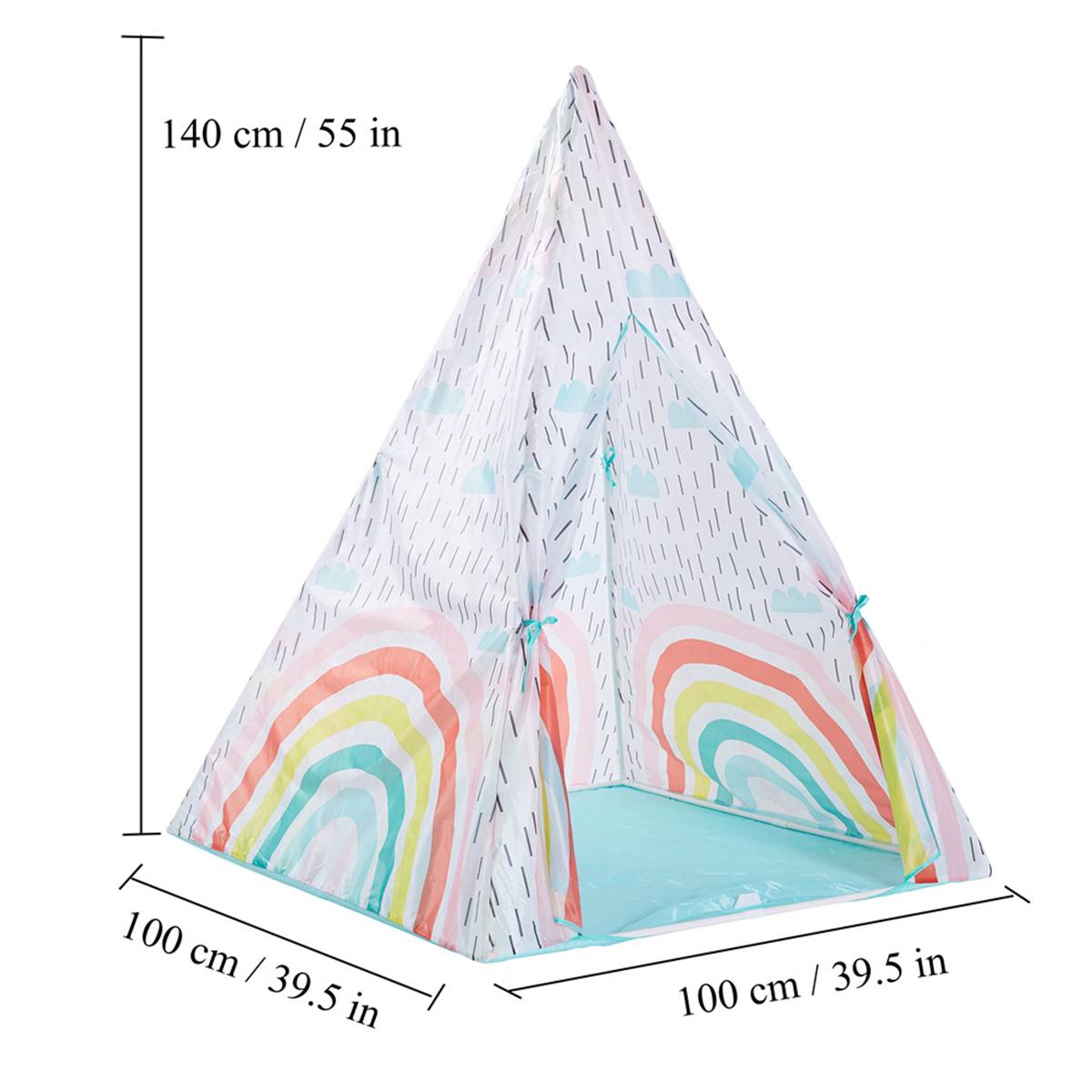 140x100cm Baby Portable Cotton Folding Indoor Children Tent Teepee Original Triangle Indian Kids Tent Wigwam Little Play House