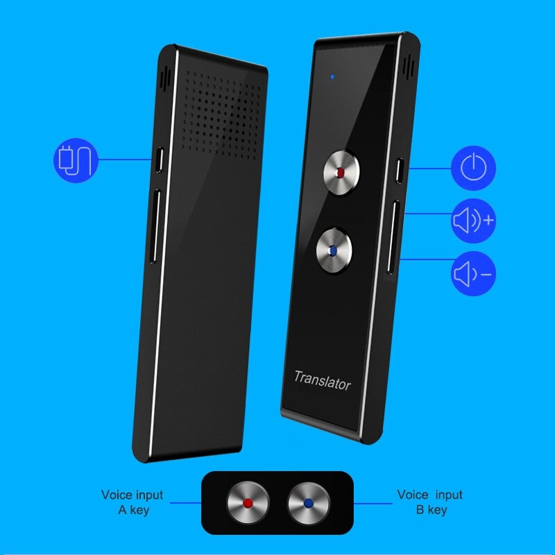 Hd Voice Vertaling Stick Bluetooth Wifi Simultaanvertaling Vertaler 40 Talen Vrij Schakelaar Vertaler