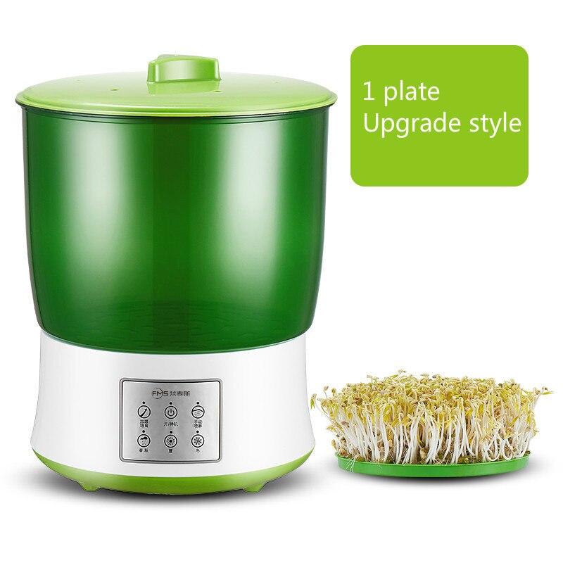 Bean sprouts machine household automatic raw bean sprouts intelligent bean sprouts bucket household machine small sprouting pot: 1 plates / EU