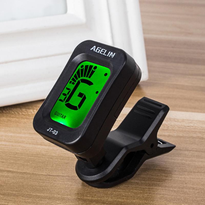 Acoustic Guitar Tuner Electronic Tuner Digital Chromatic LCD Clip-On Electric Tuner Ukulele Bass Acoustic Guitar Violin