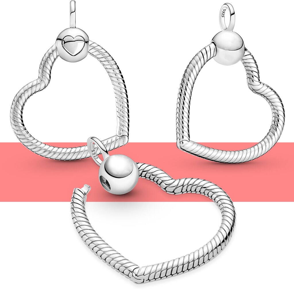 925 argento colore O cerchio ciondolo momenti collana gioielli fai da te fascino misura PAN originale per ciondolo regalo donna