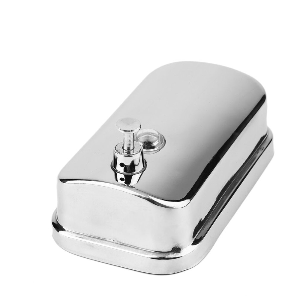 Dispensador de 500/800/1000ml, dispensador de sabão líquido de aço inoxidável, suporte de parede, shampoo, dispensador de loção de banho