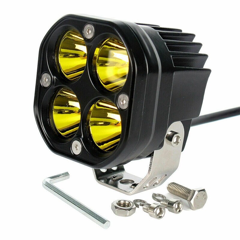 3 Inch 40W Geel Spot Led Verlichting Voor 4X4WD Off Road Auto Rijden Suv Utv, Vrachtwagen, auto