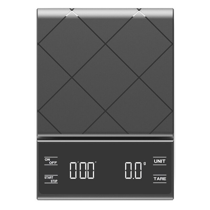 Elektronisk display kaffevekt 3kg/0.1g drypp kaffe med timer høypresisjon mat kjøkkenvekt presisjonsvekt