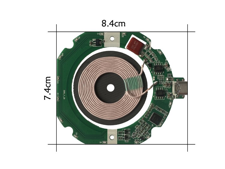 Module émetteur de chargeur sans fil 15W, bobine de Circuit imprimé QI