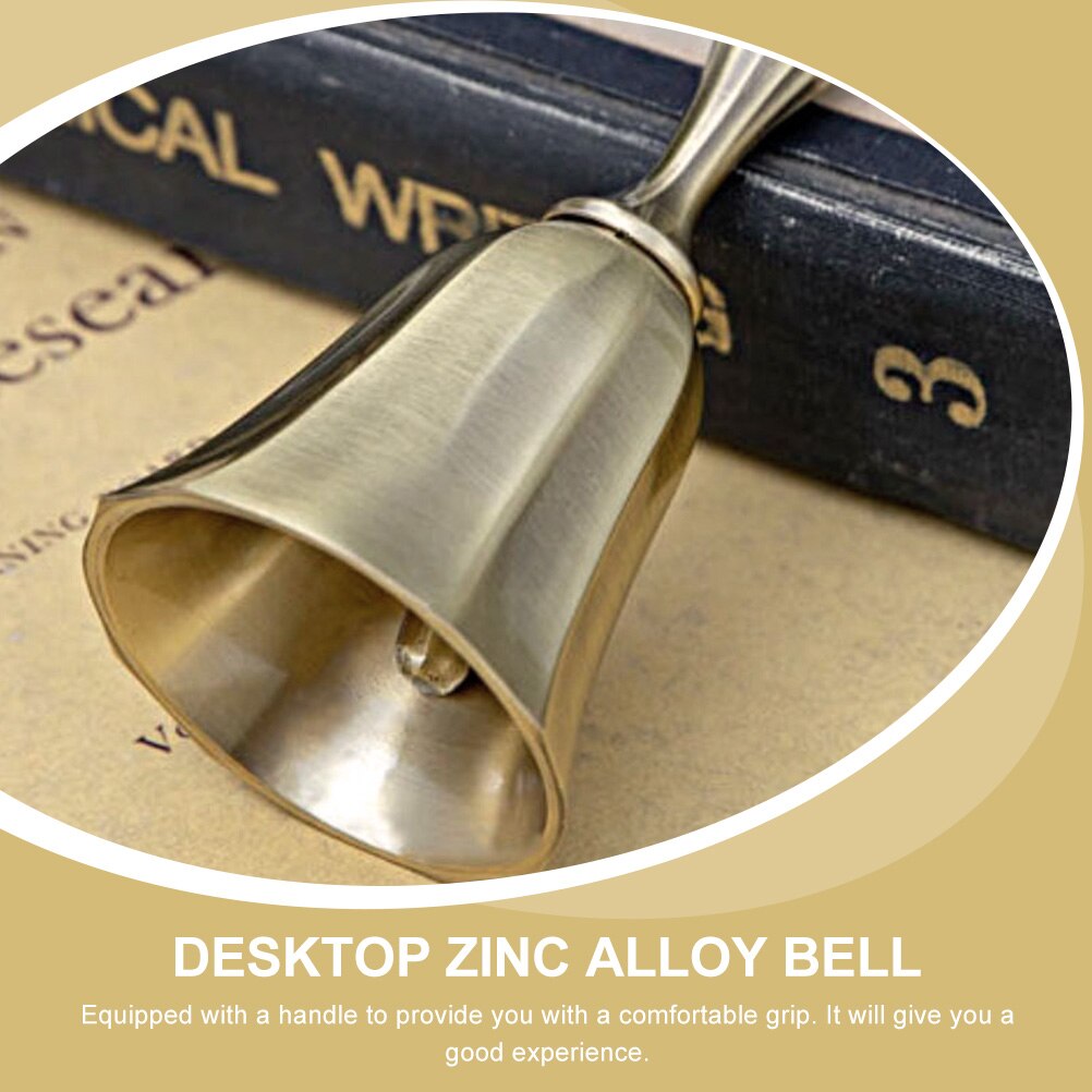 Call Bell Restaurant Hand Bell Hotel Call Bell Desktop Zinc Alloy Bell Bell for Desktop Hotel Restaurant Kitchen