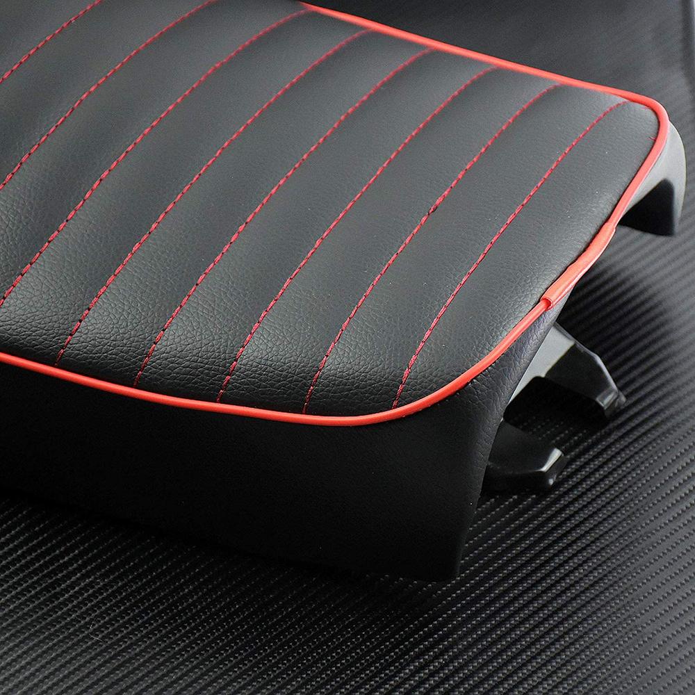 Asiento Universal Vintage para motocicleta, sillín Retro negro y rojo para Honda CB CG 125, Yamaha SR
