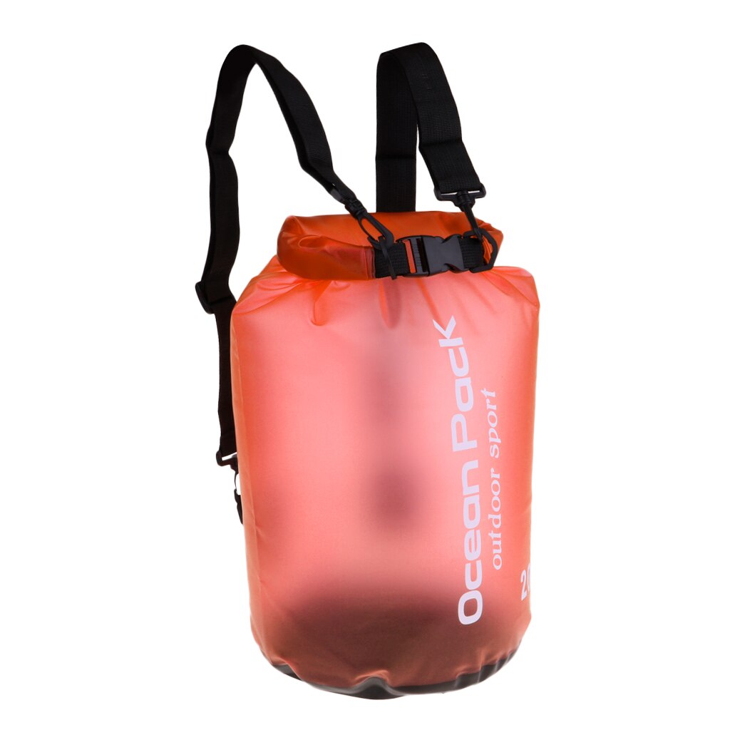 PVC Waterproof Kayak Dry Bag Sack Boat Canoe Camping Floating Kayak Supplies: Orange 20L