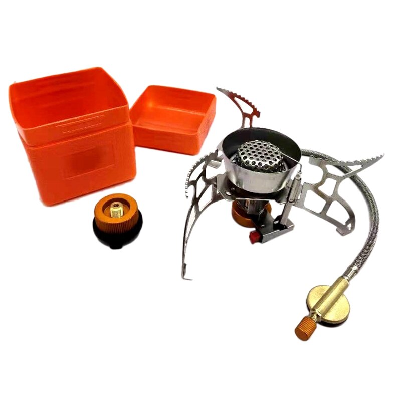 ELOS-Wind Proof Camping Herd mit Elektronische Zündung Tragbare Gasherd Picknick Herd Ultraleicht Outdoor Camping: Default Title
