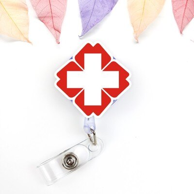 Aluminum Badge Holder Business Work Card With ABS Retractable Badge Reel ID Card Holder Nurse Accessories: NO.17