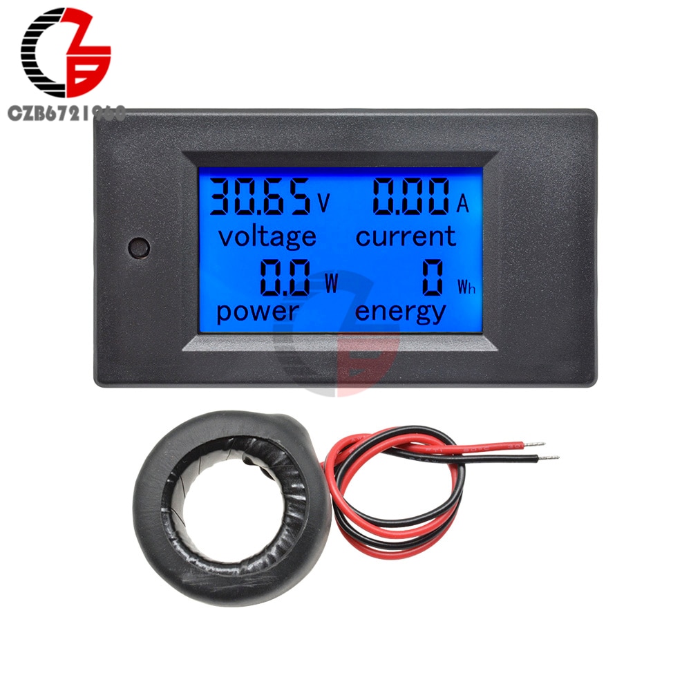 AC 80-260V 0-100A Digital Voltmeter Ammeter Power Energy Tester 110V 220V Current Voltage Meter Power Wattmeter Adapter Supply