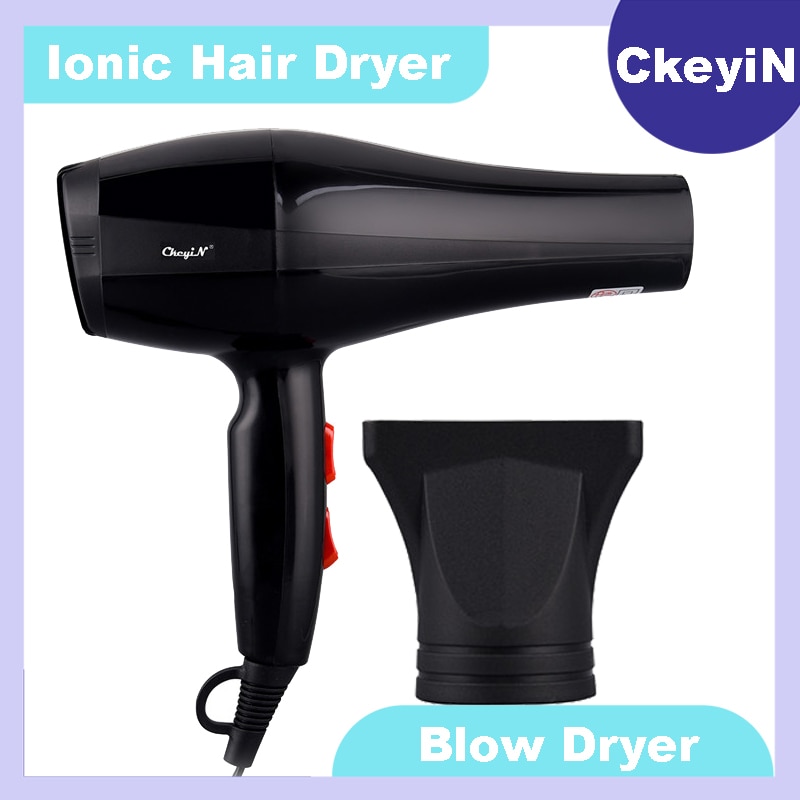 Ionic Hair Dryer Diffuser Salon Electric Blow Dryer Fast Heating Drying for Kids Family with Concentrator Nozzles