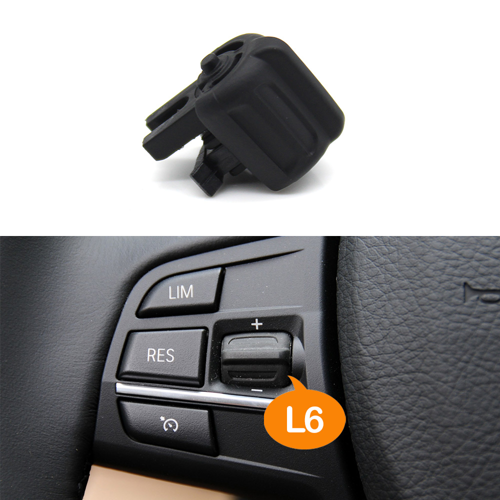 Botones para volante de coche, límite de velocidad, Control de crucero, llaves de teléfono para Serie F F20 F22 F30 F34 F36 F10 F11 F07 F12 F01 F02 F25 F15: Negro