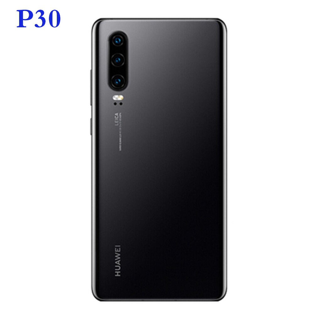 Huawei P30 Pro P30pro Batterij Cover Terug Glas Panel Rear Behuizing Case + Camera Glas Lens Frame Vervanging Voor huawei P 30: P30 Black