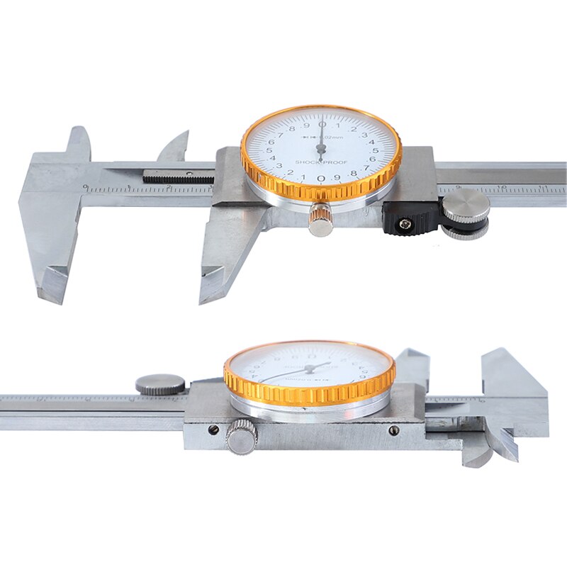 RUITOOL 0-150mm/0.02 Dial Caliper Stainless Steel Vernier Calipers Shock Proof Metric Gauge Precision With Box