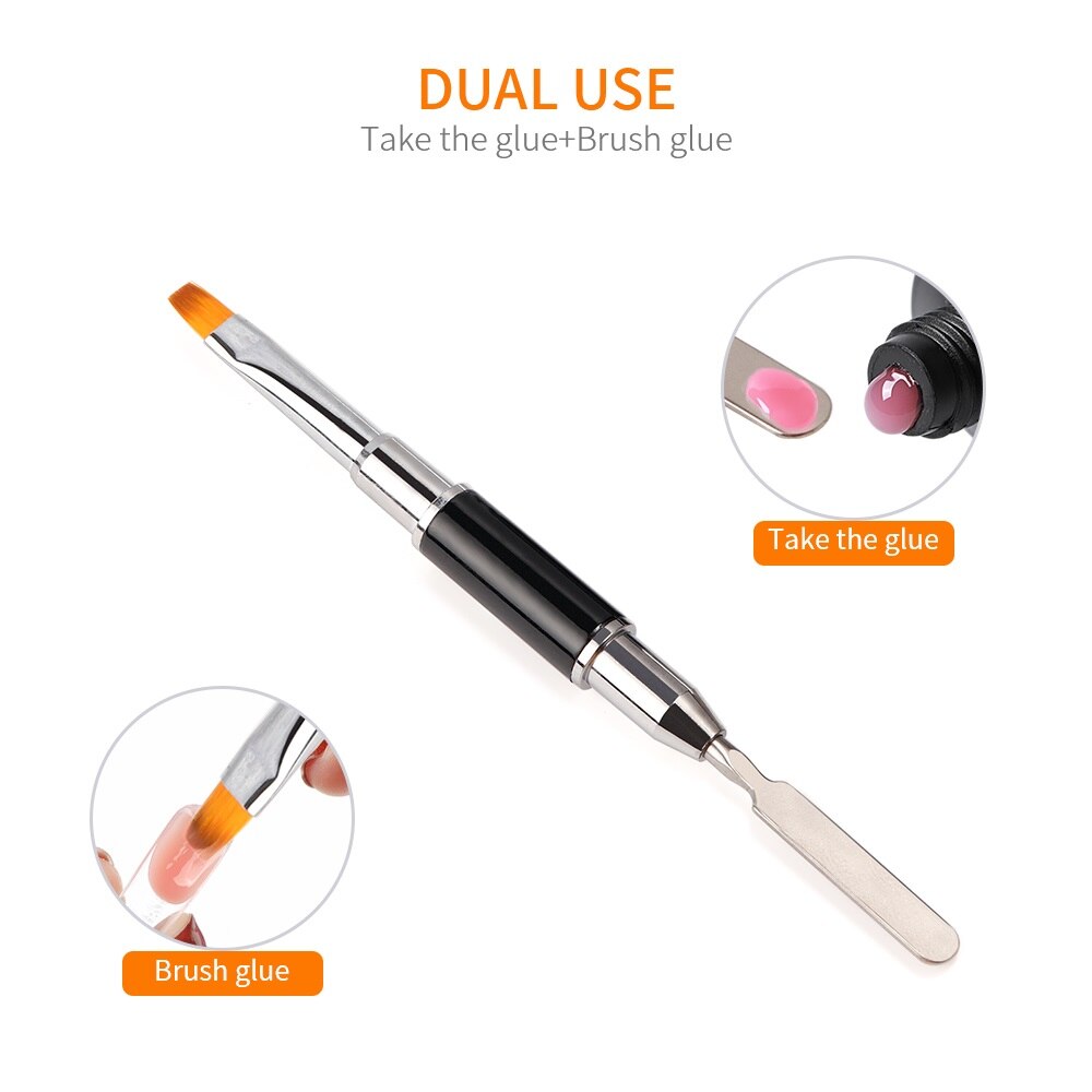 2 em 1 gel uv diy unha arte design caneta acrílico prego falso dicas pintura caneta para salão de beleza