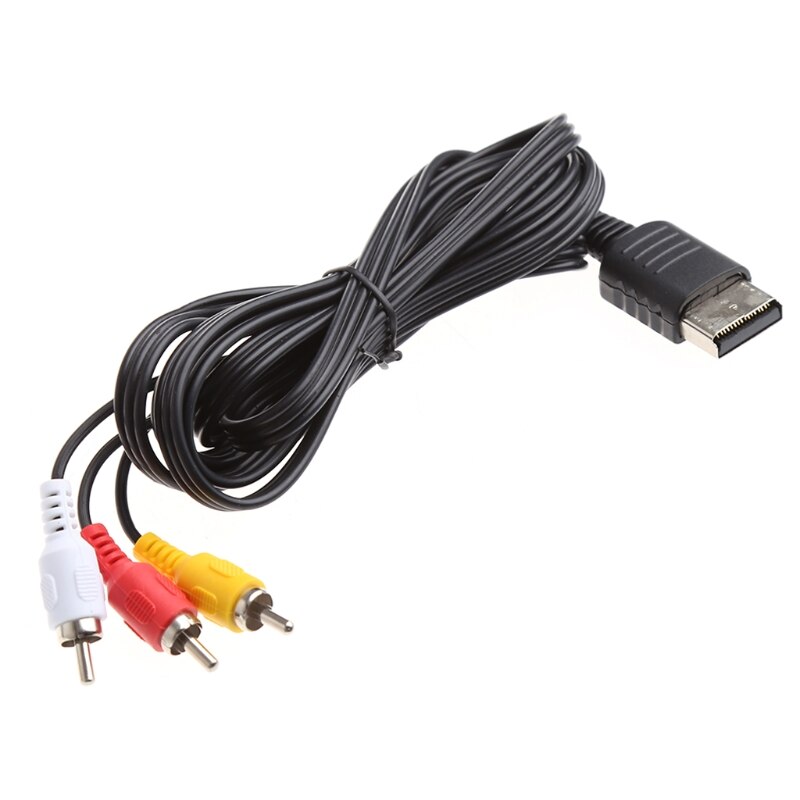 Cabo adaptador para sega dreamcast, preto, 1.8m/6ft, áudio, vídeo av, estéreo, composto