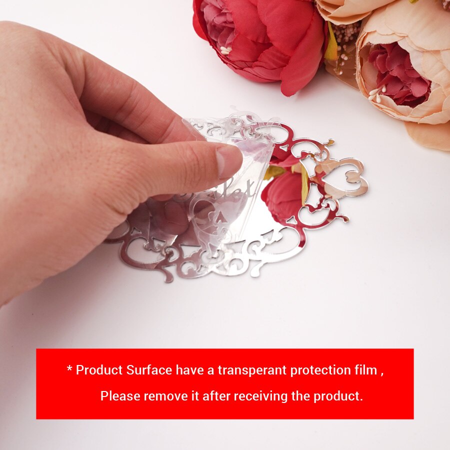 Bedroom Bathroom Toilet WC Door Sign Wall Sticker Signage Acrylic Mirror Oval Indicator Home Decor House Moving