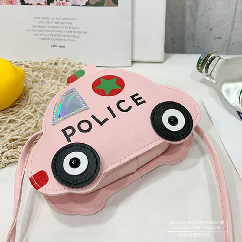 Kinderen meisjes mooie auto pu leren schoudertas crossbody portemonnee portemonnee  x7ya
