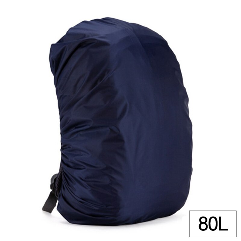 35-80L Waterdichte Rugzak Cover, Stofdicht Regenhoes Voor Rugzak, Regendicht Cover Outdoor Camping Wandelen Klimmen Bag Regenhoes: Blue 80L