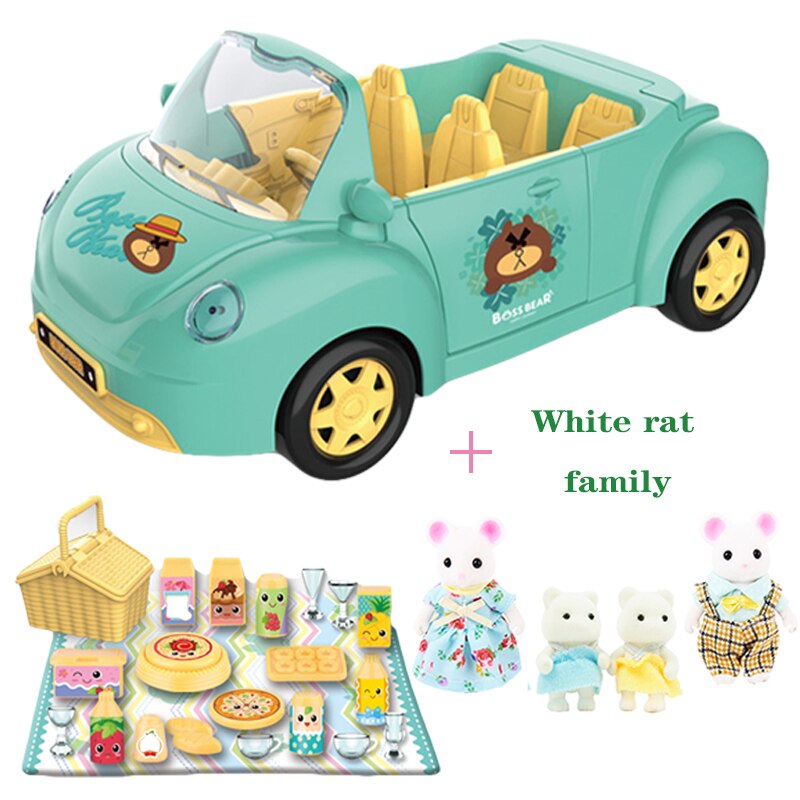 Children's Birthday Simulation Play House Toy Convertible Sliding Car Rabbit Family Ho Package Toy Halloween: 8806-2-G02-K03