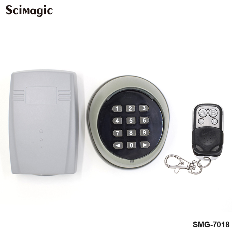 433MHz Wireless Keypad Universal Remote Controller Password Switch for Gate Door Access Control and 433MHz Receiver Remote