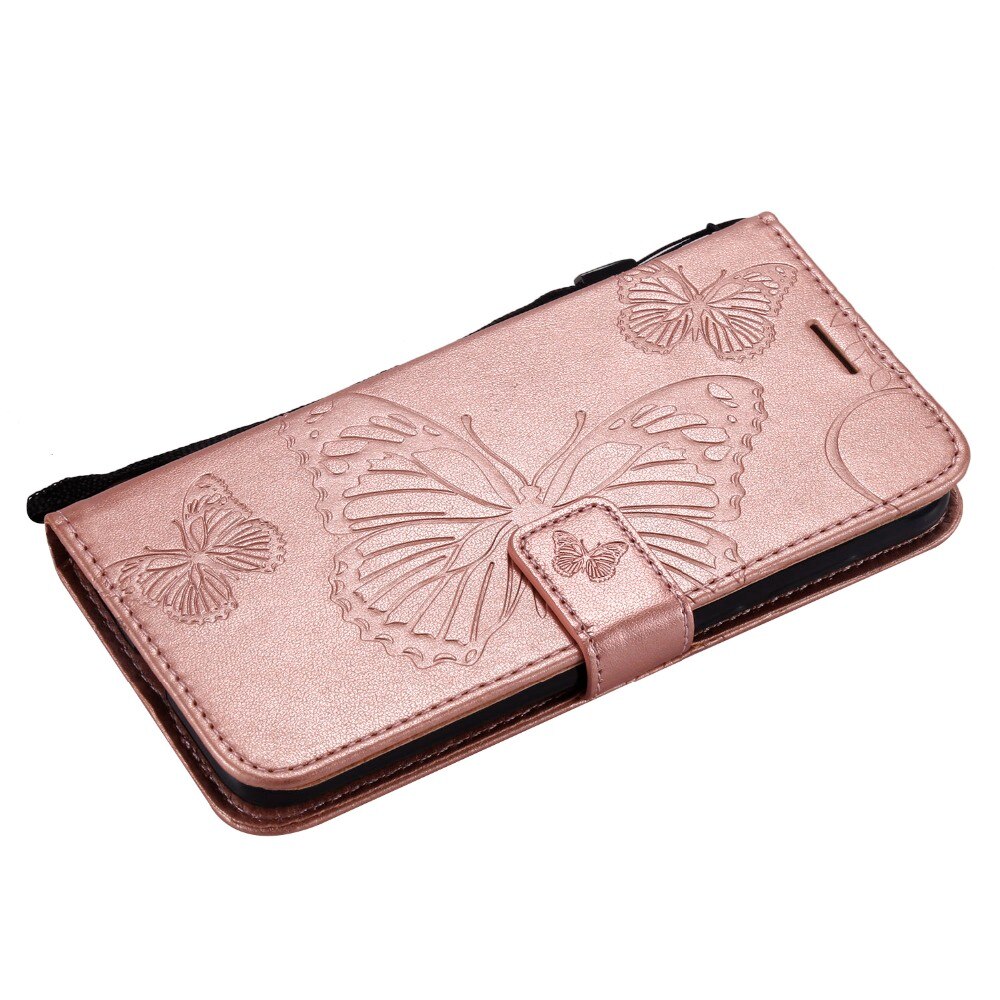 For Huawei Honor 7S 5.45" Honor Play 7 Flip Leather Luxury Case Honor7s Embossed 3D Butterfly Wallet PU Phone Cover Card Holder