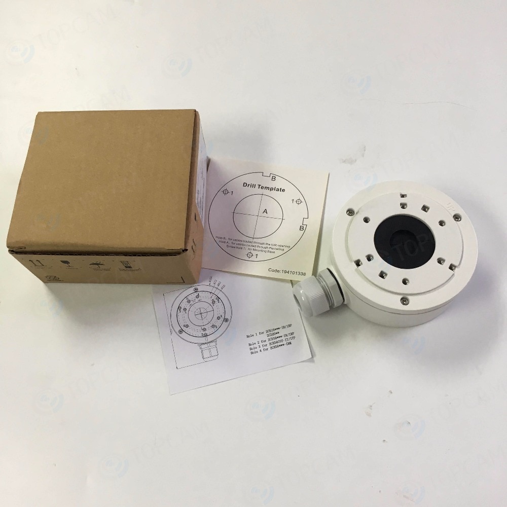 Hjem sikkerhetssystem hik-sion ds -1280zj- xs juction box for dome bullet utendørs kamera cctv brakett tilbehør