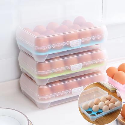 Kitchen Refrigerator Egg Preservation Box Portable Egg Box Bracket Out Picnic Egg Protection Box Storage Box Kitchen Accessories