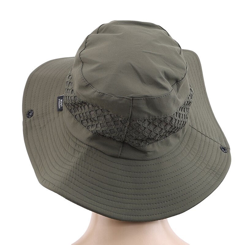 Sun Hat Bucket Summer Sun UV Protection Long Large Wide Brim Mesh Hiking Outdoor Beach Cap Men Women Fishing Hat