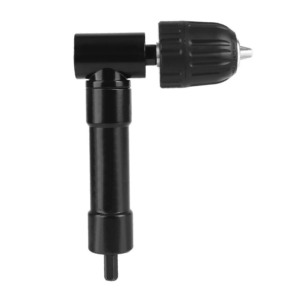 Turning Tool Adapter Right Angle Electric Drill Chucks Device 90 Degree Corner Tool Narrow Spacing Drilling Tool Aluminum Alloy: grey