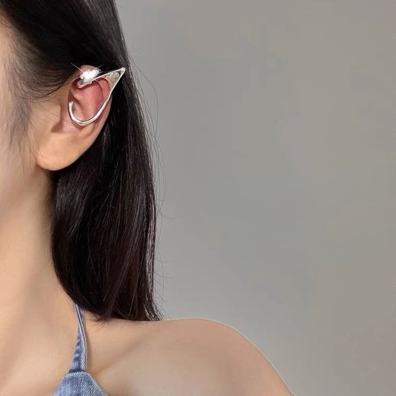 Elf Ear Display Face Small Ear Hook Female Ear Clip Without Piercing Ear Bone Clip Tassel Earrings Clip on Earrings Women: Z003