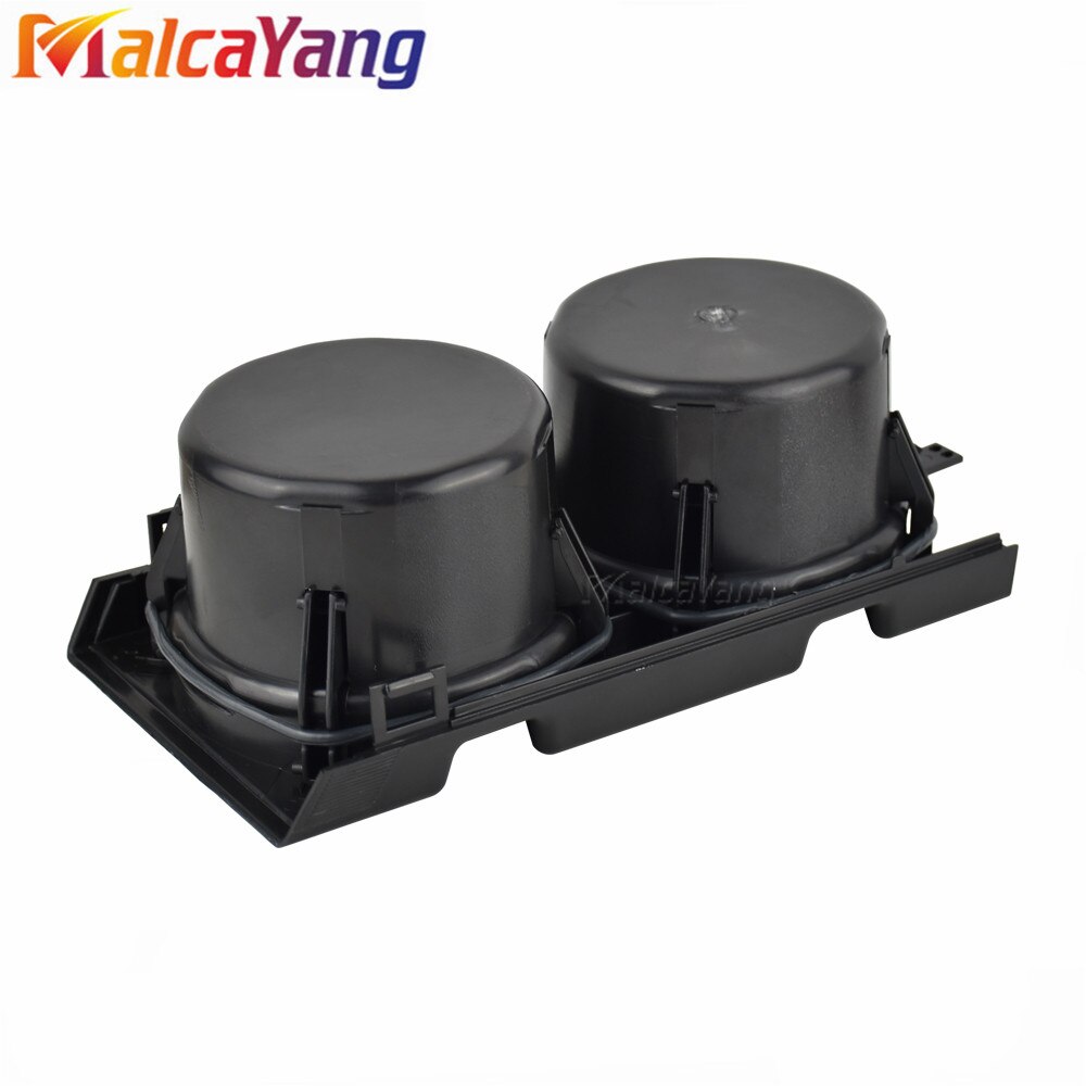 Portavasos de consola central delantera para coche, soporte de bebidas de doble orificio negro/carbono 51168217953 51168217957 para BMW E46 3SERIES 1999-2006