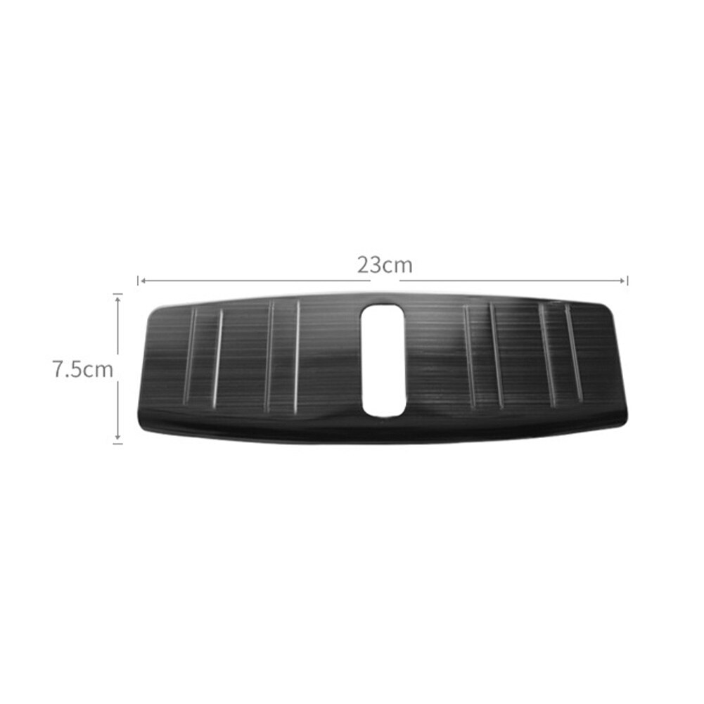 For Tesla Model 3 Accessories Front Trunk Sill Plate Guard Hood Lock Cover Protector Carbon Fiber Black decorative strips