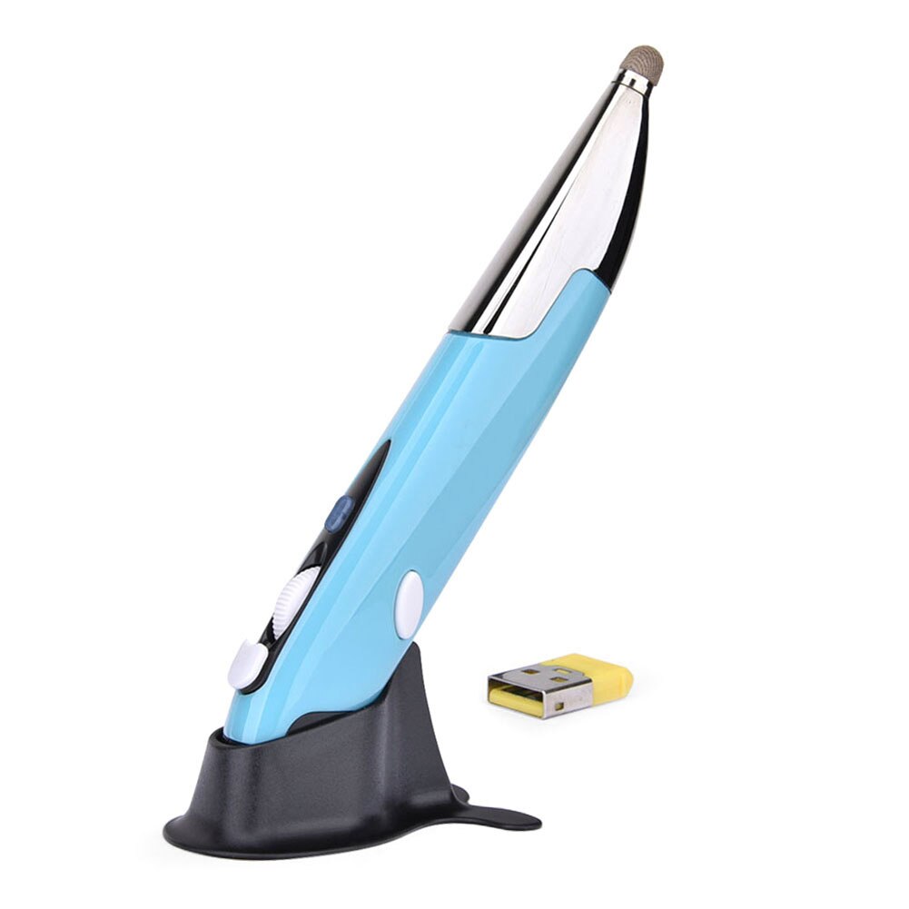 Smart Translator Pen Mouse PR-06S 4-Key Wireless Smart 26 Language Voice Translator Typing Pen Mouse For PC wireless Mouse: Blue