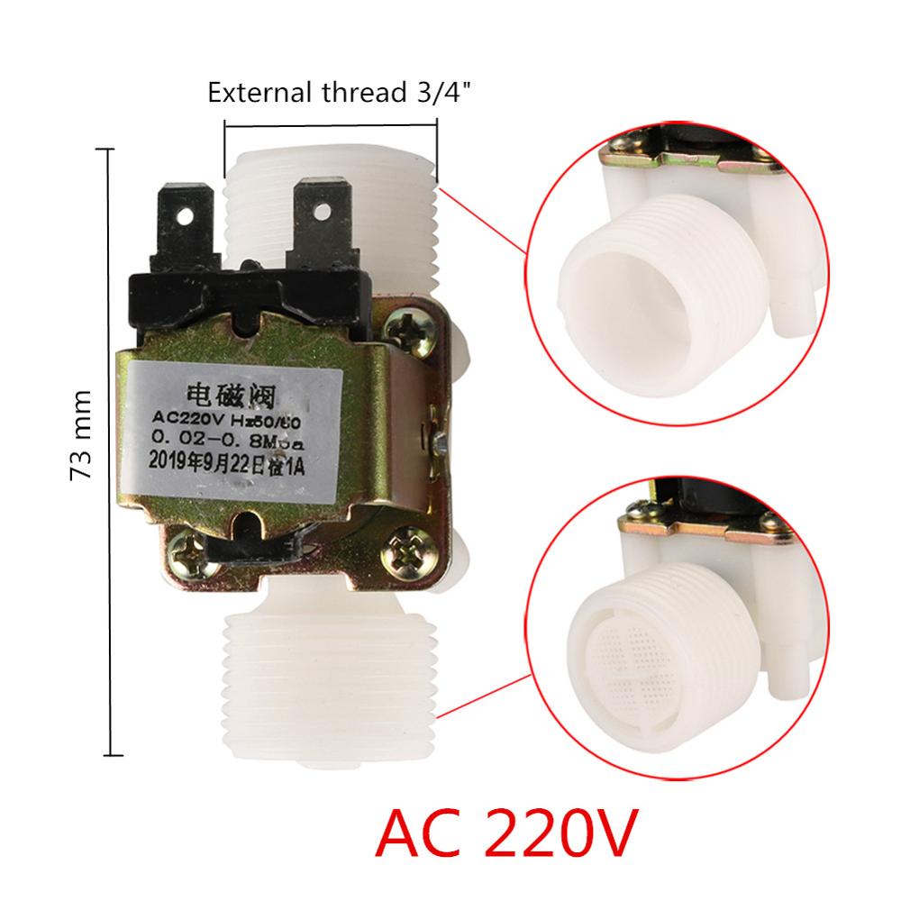 1/2 " 3/4 " veden solenoidiventtiili  dc 12v ac 220v magneettiventtiili pesukoneen juoma-annostelijan veden ohjainkytkin: 3 ja 4 tuumaa  ac 220v