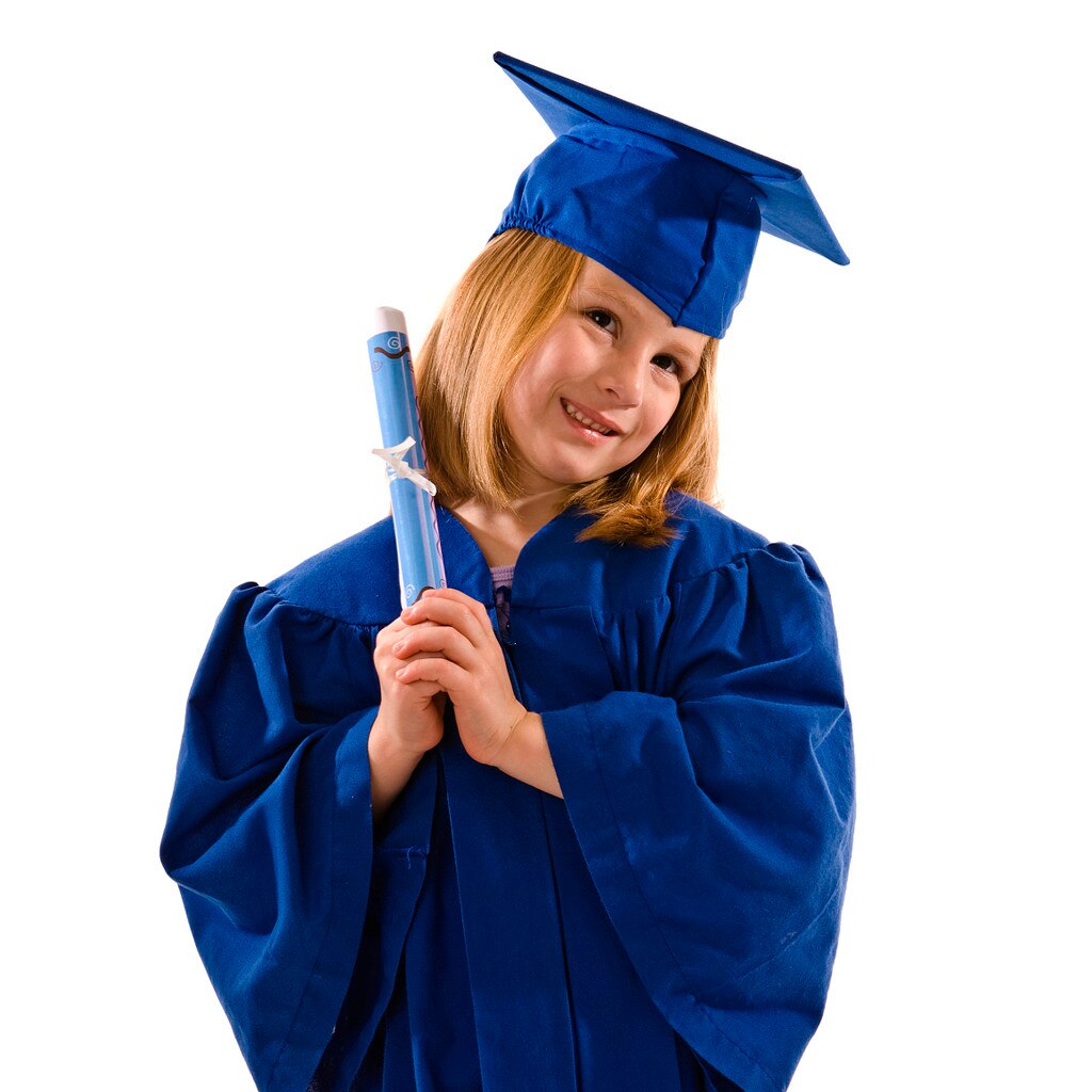 Afstudeerjurk en -pet voor kinderen, afstudeerjurk voor kleuters, kleuterschool, school, afstudeerjurk met kwastjesset
