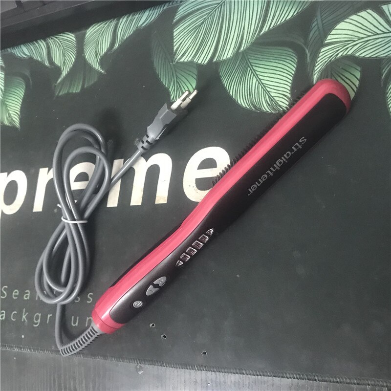 Peine alisador de barba multifuncional para hombres, cepillo alisador de pelo antiquemaduras, de calentamiento rápido