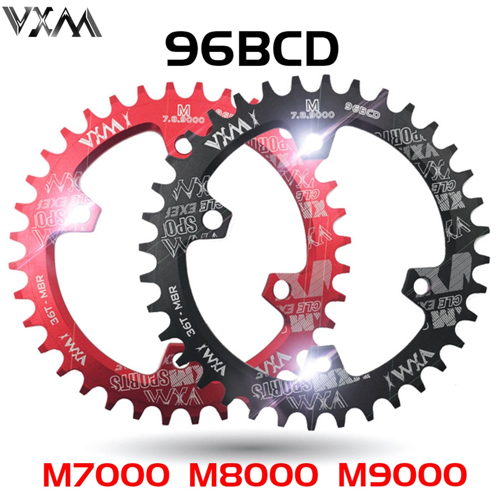 Vxm Ovale Ronde Fiets Crank & Kettingwiel 96BCD Smalle Brede Kettingblad 32 T/34 T/36 T/ 38T Voor M7000 M8000 M9000 Fiets Onderdelen