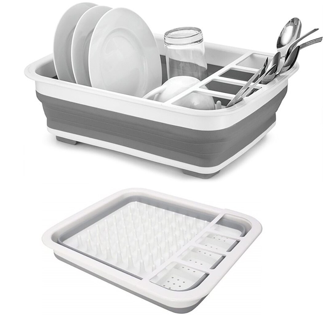 Égouttoir à vaisselle pliable, support de séchage, support de vaisselle, évier de rangement, outils de cuisine
