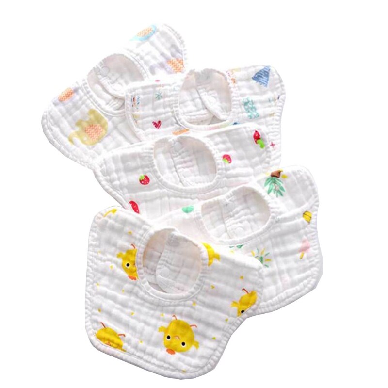 B2EB Baby Peuter Feeding Speeksel Handdoek Verstelbare Kinderen Schort Katoen Speeksel Handdoek: Yellow