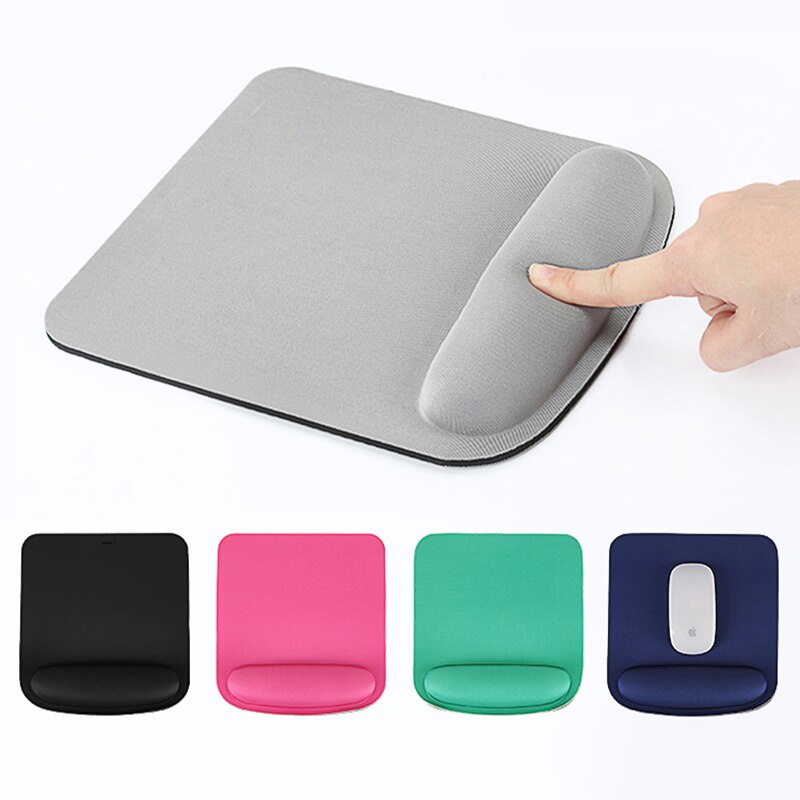 Orange Mouse Pad With Wrist Rest Mice Pad Laptop Notebook Mause Thicken Computer Office Mousepad Gaming Keyboard Soft Desk Pads