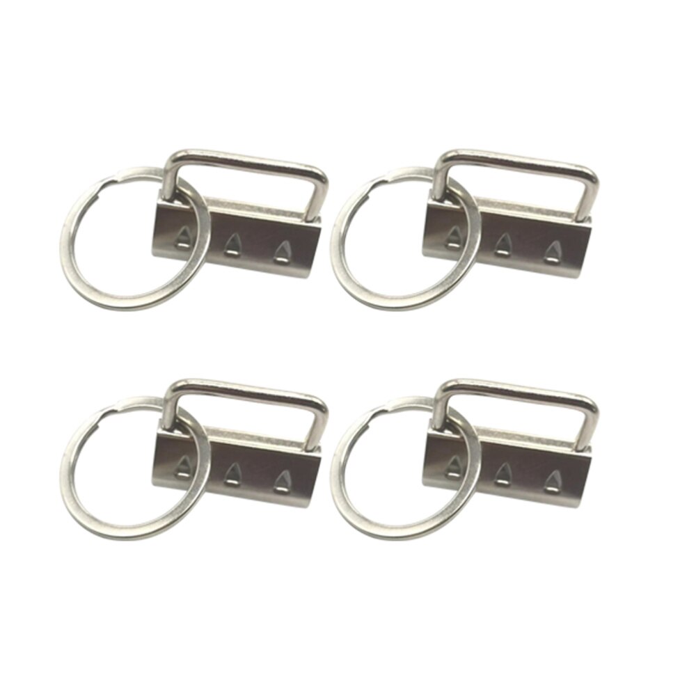 25Pcs 32mm DIY Fabric Key Chain Fob Wristlet with Key Ring for Lanyard Luggage Strap Accessories