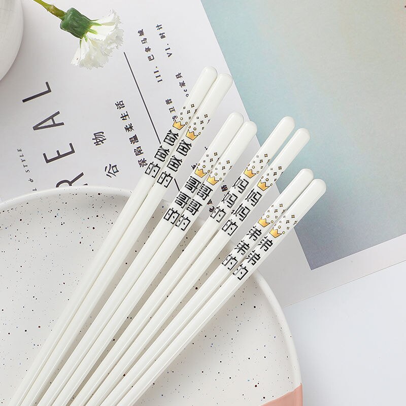 Keramik Stäbchen Mehrweg Stäbchen Spülmaschine Sicher Geschirr Sushi Stock 24,5 cm Lebensmittel Stock Geeignet Für Gaststätten: 4Stck Typ 4