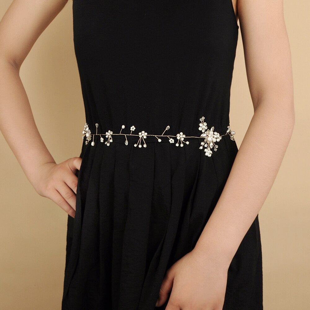 Trixy sh19 strass cinto pérolas nupcial cinto acessórios de casamento casamento nupcial faixa vestido de casamento decoração cinto de noiva