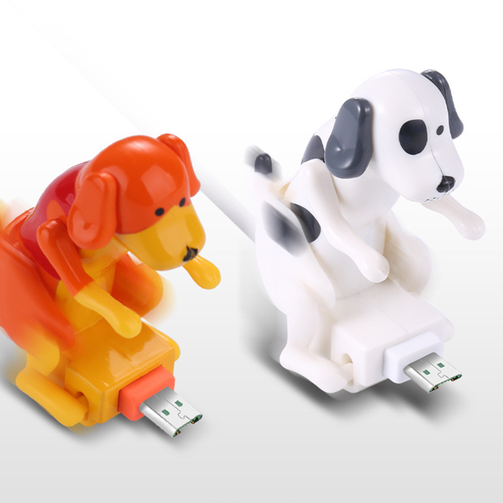 Humping Dog Fast Charger Micro Usb Creativity Small Puppy Data Cable Portable Funny Humping Dog Fast Charger Cable