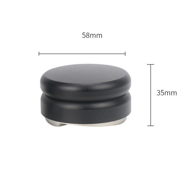 Kaffe tukle 58mm justerbar rustfritt stål kaffe espresso tukle macaron konvekse tre vinklede bakker utgangspunkt distribusjonsverktøy